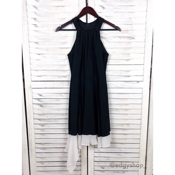 Express | Halter Fit and Flare Dress - Picture 1 of 7